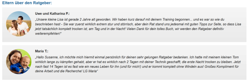 Von der Windel zum Töpfchen