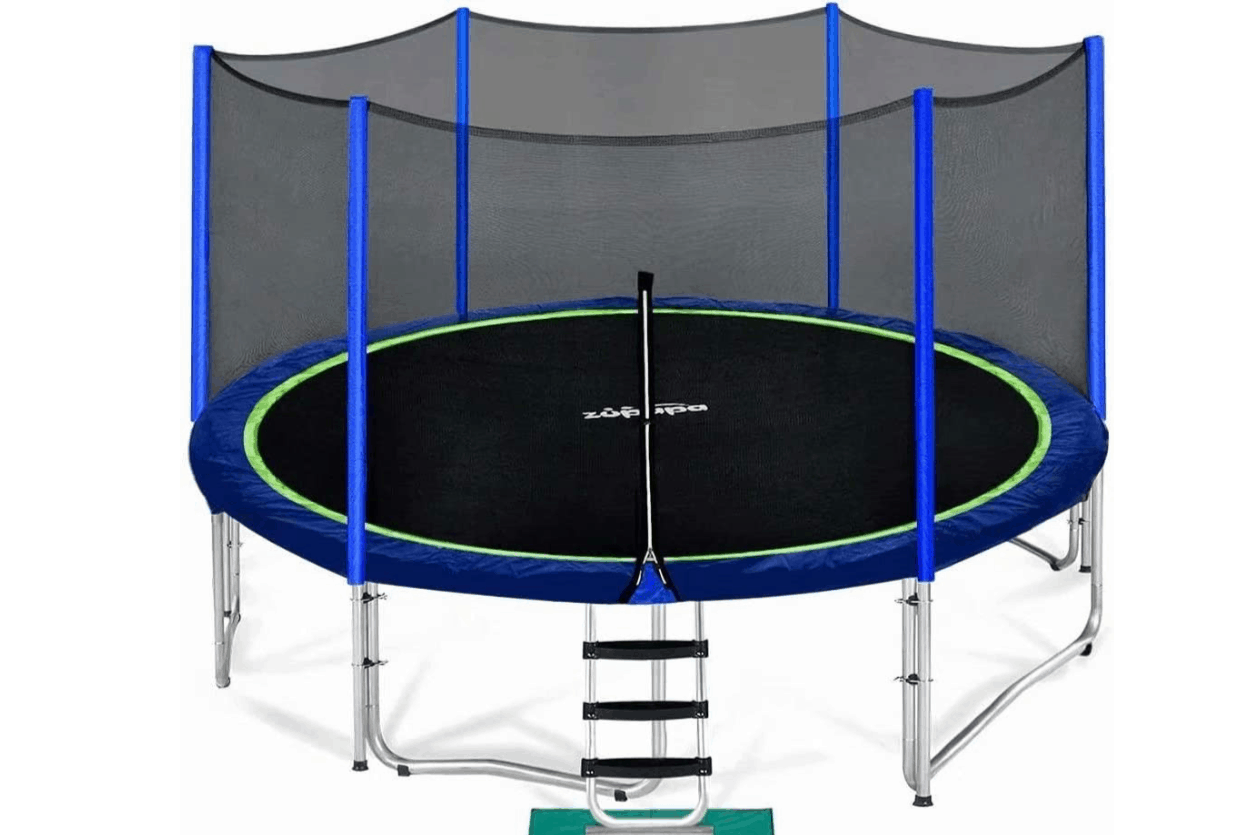 Trampolin mit Schutz