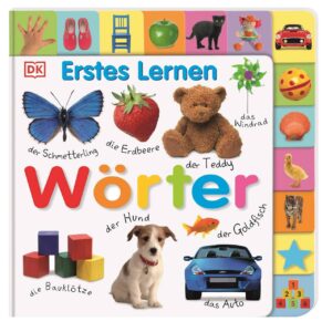 Familienbücher - Wörter (Erstes Lernen) Pappbilderbuch mit Griff-Register